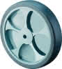 Ersatzrad D.100mm Trgf.110kg Gum.grau
