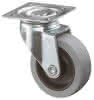 Lenkrolle D.50mm Trgf.35kg m.Platte grau