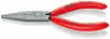 Langbeckzange Gesamt-L.140mm Form 1 Kopf pol.lang,fl.Ku.-Überzug KNIPEX