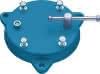 Drehteller Heuer Front f.Backen-B.140mm