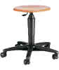 Drehhocker m.Rollen Buche natur Sitz-H.420-550mm