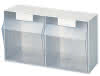 Klarsichtmagazin H353xB600xT306mm 2 x F