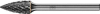 Kleinfrässtift Form K SPG D.6mm Kopf-L.13mm