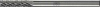 Kleinfrässtift Form ZYAS D.3mm Kopf-L.13mm