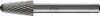 Frässtift KEL D.10mm Kopf-L.20mm Schaft-D.6mm