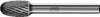 Frässtift TRE D.10mm Kopf-L.16mm Schaft-D.6mm