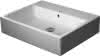 DU Waschtisch Vero Air 600mm m.ÜL, m.HLB , o. HL, geschl., weiß