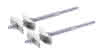 Zehnder Zubehör Set TSK, 2xTSK160 L=160 mm, weiss RAL 9016, 774721