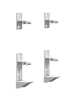 ZE Zubehör HDC2T, für Charleston H 701 bis 3000 mm, 2 Stück, RAL 9016