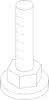 BOSCH Ersatzteil TTNR: 8738203234 Stellfuß M10 X 68