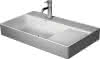 DU Möbel-WT DuraSquare 800mm, Weiß o.ÜL, m.HLB, o.HL, Becken links
