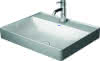DU Aufsatz-WT DuraSquare 600mm o. ÜL, m. HLB, o. HL, weiß