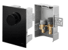 OVENTROP-Unibox TQ-RTL Thermostat, RTL, Q-Tech,Echtglas schwarz