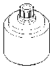DO Rastbuchsenaufnahme ERSATZTEILE 091212041 D 24 x 30,2 mm Chrom