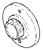 DO Rastbuchsenaufnahme ET 091212053 D 34,5 x 15 mm Platin gebürstet