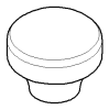 DO Zugknopf ERSATZTEILE 092036030 D 30 x 27 mm Platin gebürstet