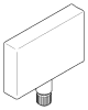 DO Griff ERSATZTEILE 092078007 50 x 50 x 10 mm Platin gebürstet