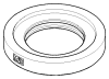 DO Rosette ERSATZTEILE 092722040 D 60 x D 35 x 9 mm Platin gebürstet