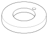 DO Rosette ERSATZTEILE 092810133 D 59 x D 27,5 x 9 mm Chrom
