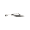 DO Regenbrause mit Wandanbindung LULU 28786710 300 x 240 mm Platin gebürstet
