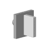 DO Gr. ET 90207800202 60 x 60 x 75 mm Platin gebürstet