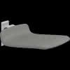 PLUS Duschsitz 450, Festmontage Anthrazit, gepolstert