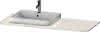 DU Konsole m.1Aus.HappyD2+,16x1300x550mm Beckenposition m., nussbaum gebürstet