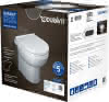 DU Stand-WC Set Duravit No.1, Weiß Tiefs püler, inkl.WC-Sitz m.Absenkautom.