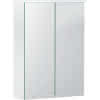 GE Option Basic Spiegelschrank m. Beleuchtung 2 Türen 50x67,7x18cm weiß
