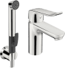 HA EHM WT-Batt. HANSACARE 4628 Bed.he. lang 1-strahlig Ausld. 114 mm DN15 chr