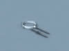 BS Polyline LAS Rohrschelle weiß 80/125 mit Stockschr. M8x180 und Dübel