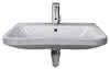 DU Waschtisch DuraStyle Vital 650 mm mit ÜL, mit HLB, 1 HL, weiß
