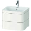 DU Waschtischunterbau mit Happy D.2 Plus 1 HL, 480x575x490mm, weiß hochglanz