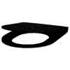 KD WC-Sitz Slim S21 schwarz Duroplast mit Deckel