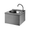 KD Waschtisch SXS kpl. mit Selbstschl.-Ventil Edst. 1.4301 sat.