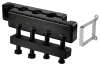 OVENTROP-Verteilerbalken für Regumat DN25, für 3 HK, Stahl, Kompaktausf.