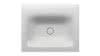 BE Waschtische Rechteck Lux Einbau Snow 600x495x120/8mm