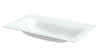 BE Waschtische Rechteck Lux Einbau Snow 800x495x120/8mm