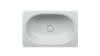 BE Waschtische Oval Comodo Unterbau Weiß 574x380x120/2mm