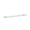 LF Glasablage FRAME 25 120x800x10 mit 2 Wandbefestigungen silbereloxiert