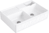 VB Spülsteine Spülstein Doppelbecken 632 391 895x630mm White Pearl CeramicPlus