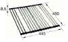VB Küchenspülenzubehör Zubehör 9K0800 14 7x463x35mm Eckig Edelstahl