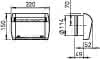 Helios ZLA 125 IB HY 6-45 inkl. G2 Innenblende, Feuchtegesteuert 6-45M3/h