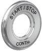 CONTI+ Rosette Piezo-Taster D 48 mm, Messing verchromt