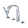 ST 4-Loch Wannenrand-Armatur 280 2400, chrom