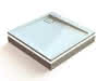 HO Zub. weiße Aluminiumschürze für SensePerience RE 1600x1000 Eckversion