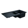 GROHE Kompositspüle K400 31642 1,5Becken 1000x500mm mit ATF re/li granit schwarz