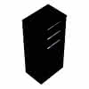 sanibel-Mittelschrank 2.0 FLEX UHIK045 450x980mm Graphit Matt