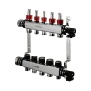 OVENTROP-Edelstahl-Verteiler 1" Multidis SF für 7 Kreise, 0-5 l/min