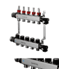 OVENTROP-Edelstahl-Verteiler 1" Multidis SF für 12 Kreise, 0-5 l/min
